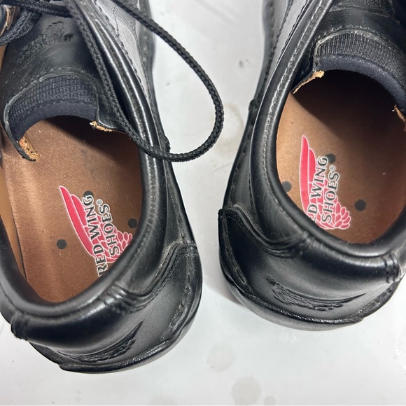 Red Wing 8703 Black Leather Safety Work Shoes Men 7.5 Women 9 Slip Resistant NEW - Picture 6 of 11